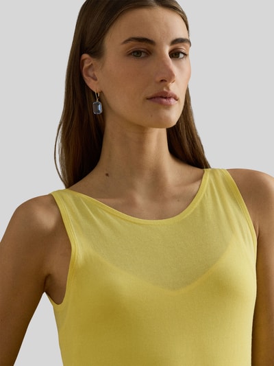 Lauren Ralph Lauren Maxi-jurk van mix van viscose en katoen Lichtgeel - 3