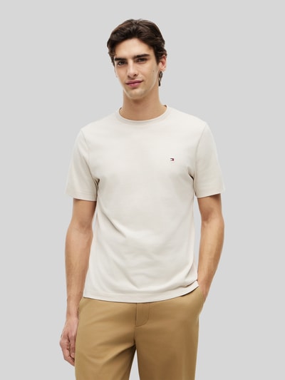Tommy Hilfiger Regular Fit T-Shirt aus reiner Baumwolle Offwhite 4