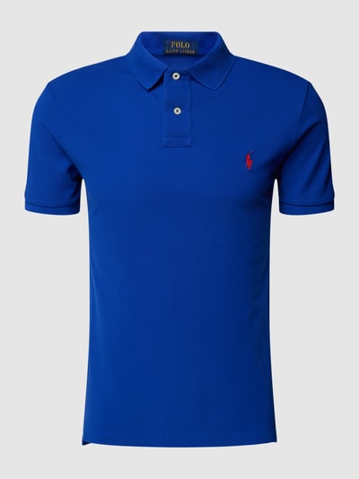 Polo Ralph Lauren Poloshirt mit Logo-Stitching Modell 'BASIC' Royal 2