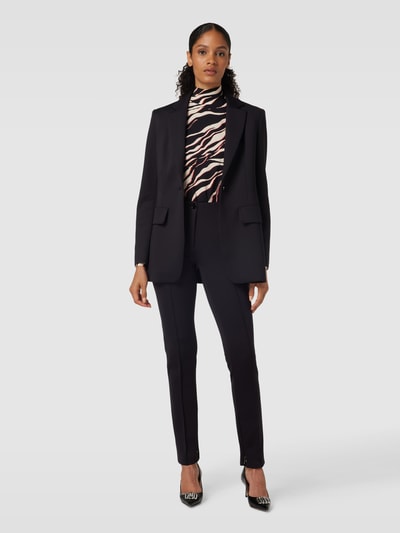 Marc Cain Lange blazer met klepzakken Zwart - 1