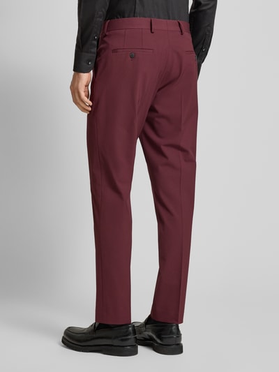 SELECTED HOMME Slim Fit Stoffhose mit Bügelfalten Modell 'LIAM' Bordeaux 5