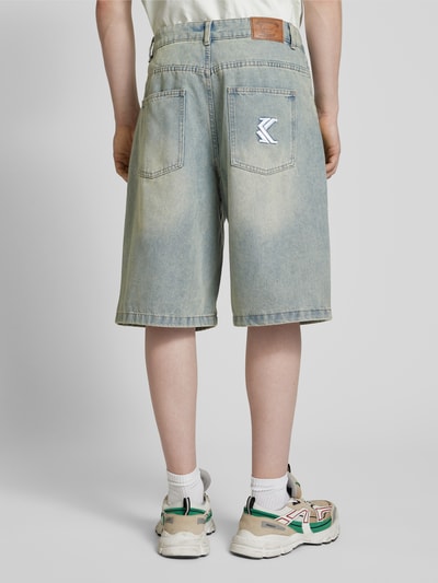 KARL KANI Baggy fit korte jeans in 5-pocketmodel Jeansblauw - 5
