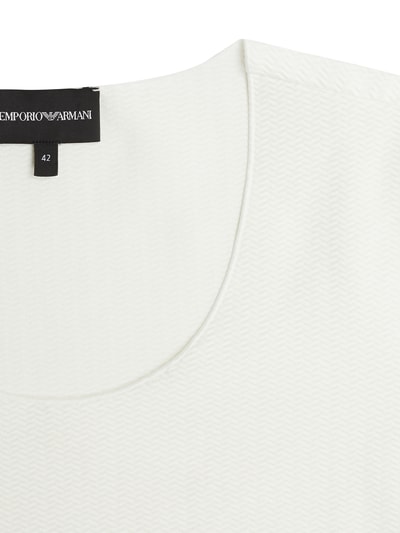 Emporio Armani Shirt mit strukturiertem Muster Offwhite 2