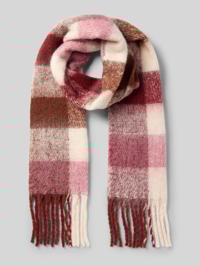 Jake*s Casual Sjaal met wol en koordjes Bordeaux - 1