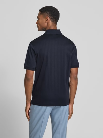 bugatti Regular Fit Poloshirt mit Knopfleiste Marine 5