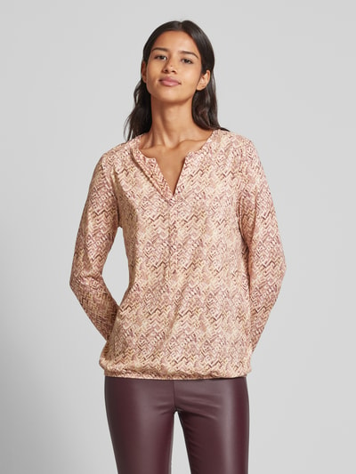 Soyaconcept Regular Fit Blusenshirt mit V-Ausschnitt Modell 'FELICITY' Rose 4