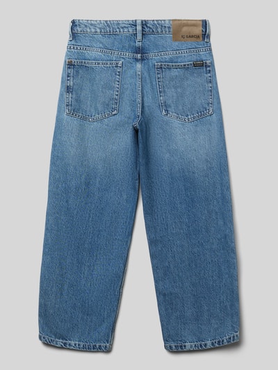 Produktfoto, blauwe Baggy Fit Jeans met steekzakken Model 'Jaysen' van Garcia, puur katoen, bandwijdte maat 140: 36 cm, binnenbeenlengte: 59 cm