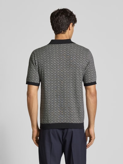 Emporio Armani Poloshirt mit Kaschmir-Anteil und kurzer Knopfleiste Weiss 5