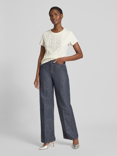 LIU JO SPORT T-shirt met strass-steentjes Zwart - 1