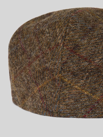 Barbour Platte pet van zuivere wol  Olijfgroen - 2