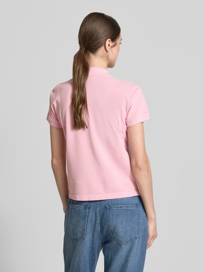 Jake*s Casual Poloshirt mit Motiv-Stitching Fuchsia 5