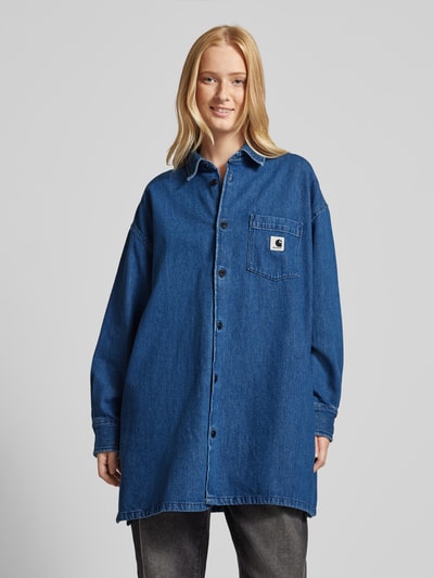 Carhartt Work In Progress Jeansjurk met borstzak Blauw - 4