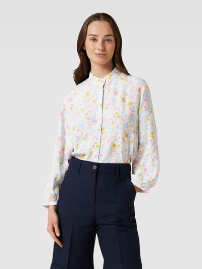 Christian Berg Woman Selection Overhemdblouse met all-over motief Lindegroen - 4