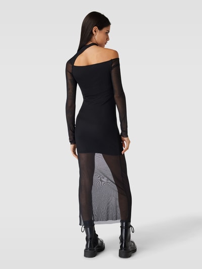 REVIEW Mesh Kleid mit Cut Out Black 5