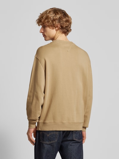 Tommy Jeans Sweatshirt mit Label-Stitching Beige 5