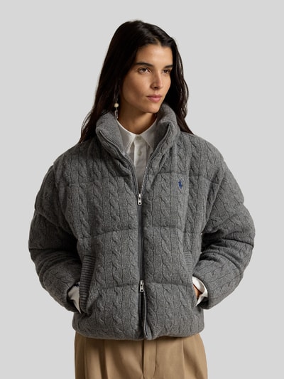 Polo Ralph Lauren Regular Fit Steppjacke aus Woll-Kaschmir-Mix Mittelgrau Melange 4