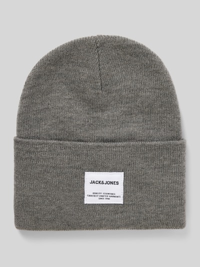 Jack & Jones Beanie met labelpatch Middengrijs gemêleerd - 1