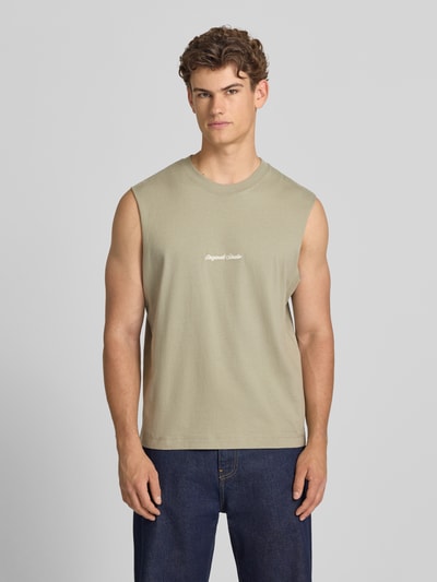 JACK & JONES T-Shirt mit Stitching Taupe 4