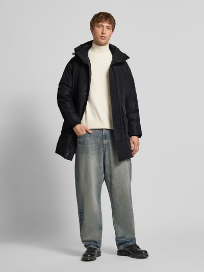 Only & Sons Regular Fit Parka mit abnehmbarer Kapuze Modell 'CAM' Black 1