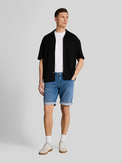 Tom Tailor Denim Slim Fit Jeansshorts aus Baumwoll-Mix Modell 'TTPIERS SLIM' Jeansblau 1