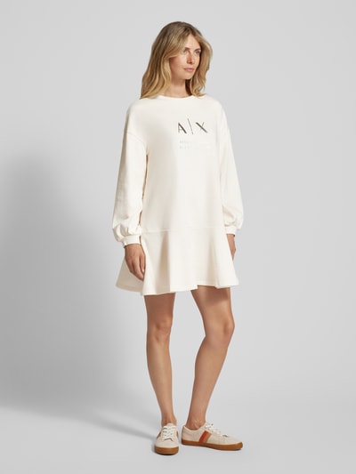 ARMANI EXCHANGE Sweatjurk met labelprint Offwhite - 1