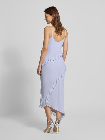Jake*s Cocktail Cocktailkleid mit Volants und Spaghettiträgern Lavender 5
