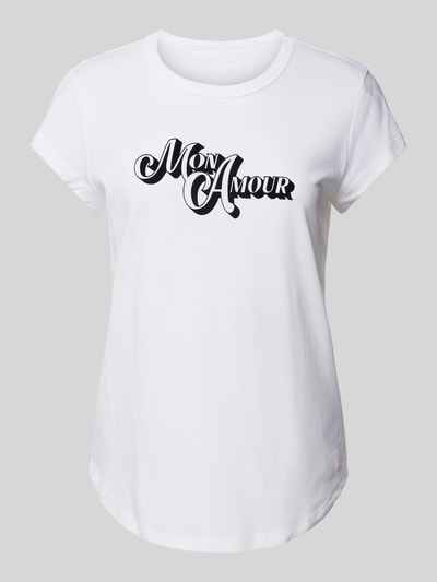 Zadig & Voltaire T-Shirt mit Label-Print Modell 'WOOP' Weiss 2