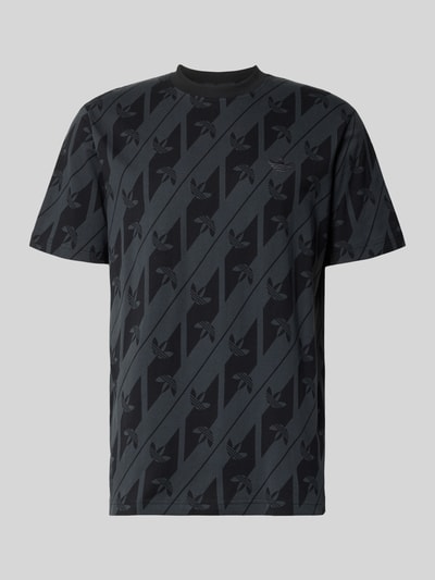 adidas Originals T-Shirt aus reiner Baumwolle Modell 'MONOGRAMM AOP' Black 1