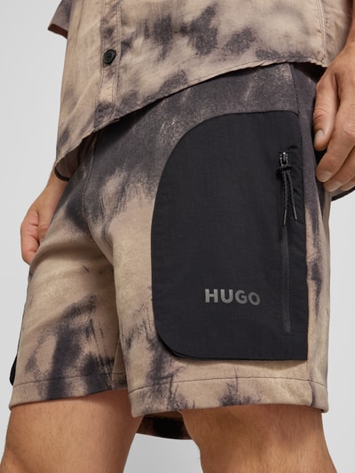 HUGO Shorts mit Eingrifftaschen Modell 'Dolrockys' Mittelbraun 3