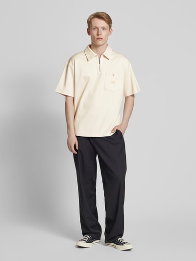 BLKVIS Regular Fit Poloshirt mit Brusttasche Offwhite 1