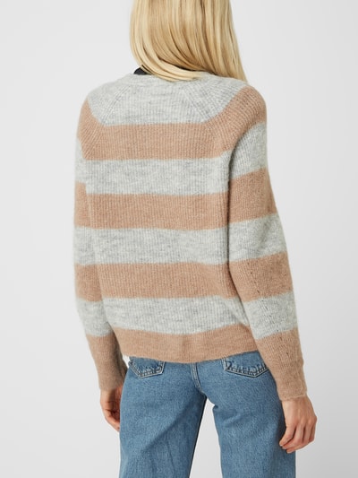 Selected Femme Strickjacke mit Knopfleiste Modell 'LULU' Camel meliert 5