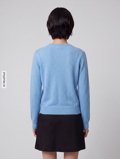 Jake*s Casual Regular Fit Pullover aus reinem Kaschmir Sky 5