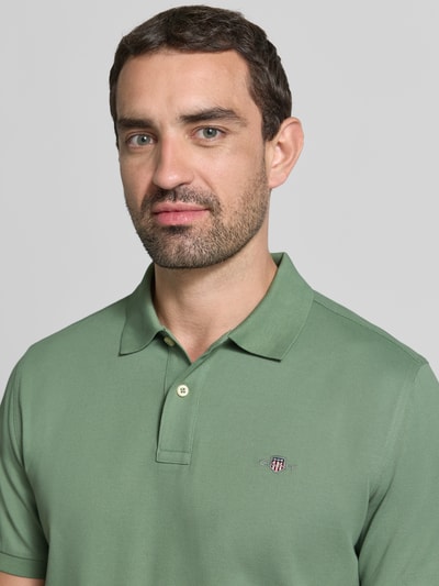 GANT regular fit poloshirt van puur katoen Mintgroen - 3