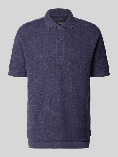 Marc O'Polo Relaxed Fit Poloshirt aus Baumwoll-Mix Dunkelblau 2