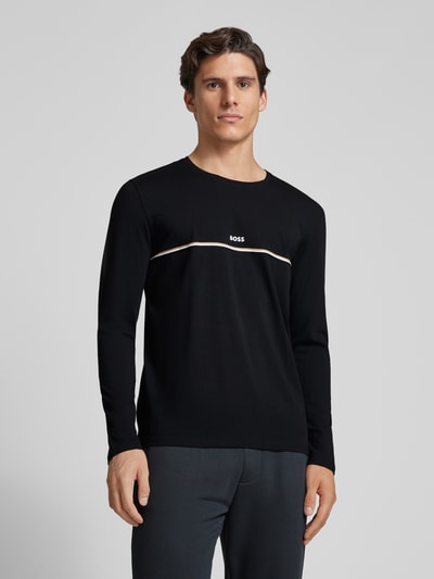 BOSS Longsleeve mit Label-Print Black 4