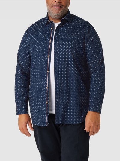 Jack & Jones Plus PLUS SIZE Freizeithemd mit Kentkragen Modell 'TREKOTA' Dunkelblau 4