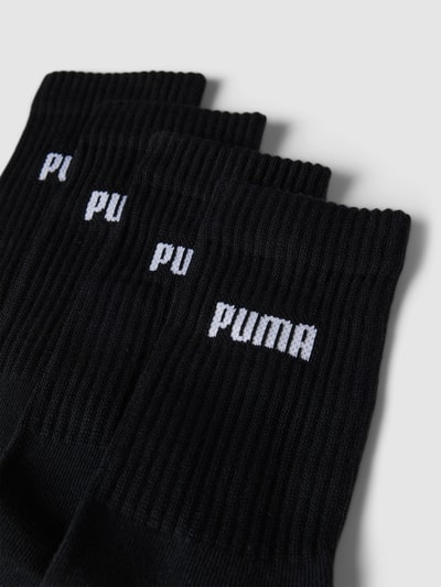 Puma Socken mit Label-Schriftzug im 4er-Pack Black 2