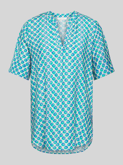 Eterna Bluse mit Tunikakragen Hellblau 2