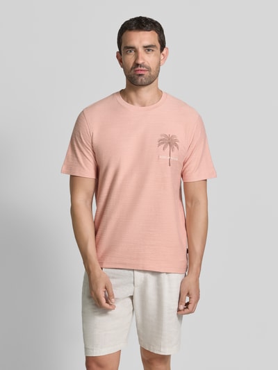 JACK & JONES Premium T-shirt met motiefprint en ronde hals Oudroze - 4