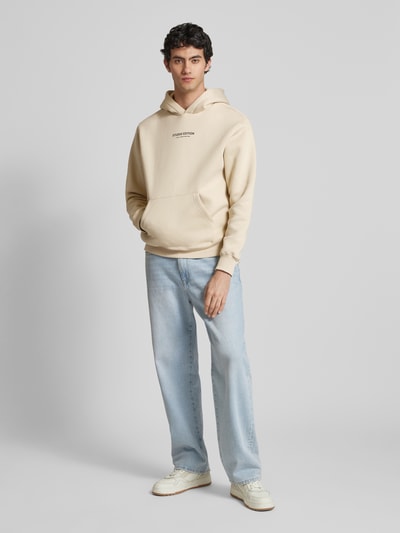 Alpha Industries Hoodie mit Label-Print Modell 'Studio Edition' Offwhite 1