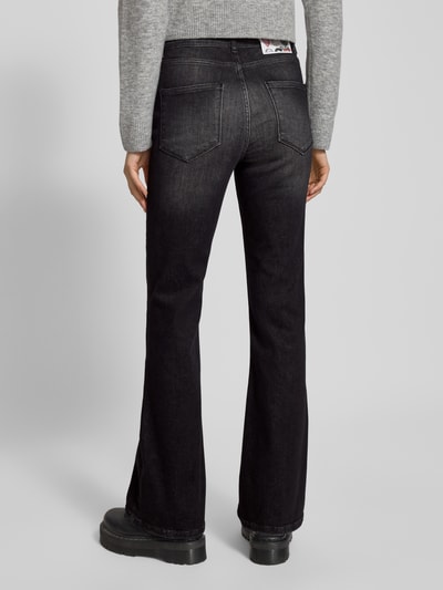 Goldgarn Jeansy o rozkloszowanym kroju z detalem z logo model ‘LINDENHOF’ Czarny 5