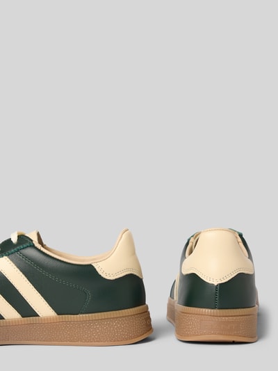 Produktfoto, Sneaker aus echtem Leder Modell 'Cuzima' von GANT Damen Sneaker, grün-creme mit strukturierten Gummisohlen und glatter Oberfläche