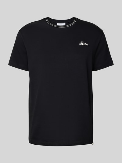 Balr. T-Shirt mit Label-Stitching Modell 'Tape' Black 1