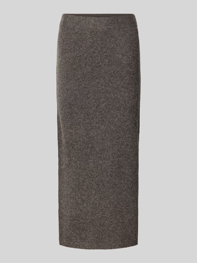 LeGer by Lena Gercke Spódnica midi o kroju slim fit z imitacji dzianiny model ‘Julienne’ Ciemnobrązowy 2