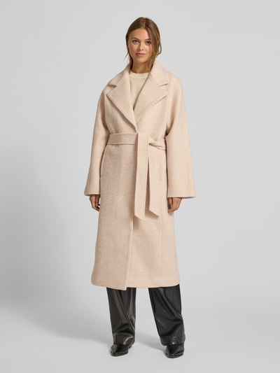 Lanius Wollmantel mit Reverskragen Offwhite Melange 4