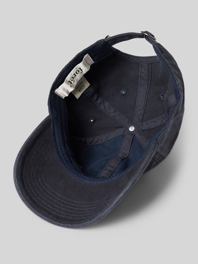 Forét Cap aus reiner Baumwolle mit Logo-Stickerei Dunkelblau 2