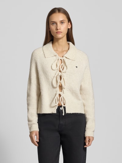 Review Gebreid jack met vetersluiting Offwhite - 4