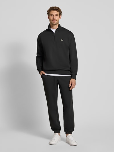 Lacoste Regular Fit Troyer aus Baumwoll-Mix ' Black 1