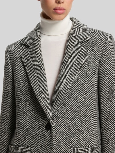 HUGO Relaxed Fit Mantel aus Woll-Mix Modell 'Mojeni' Black 6