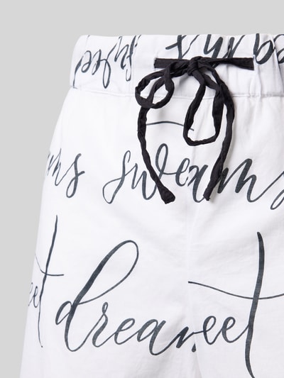 Christian Berg Woman Szorty od piżamy o kroju regular fit z tunelem Biały 2